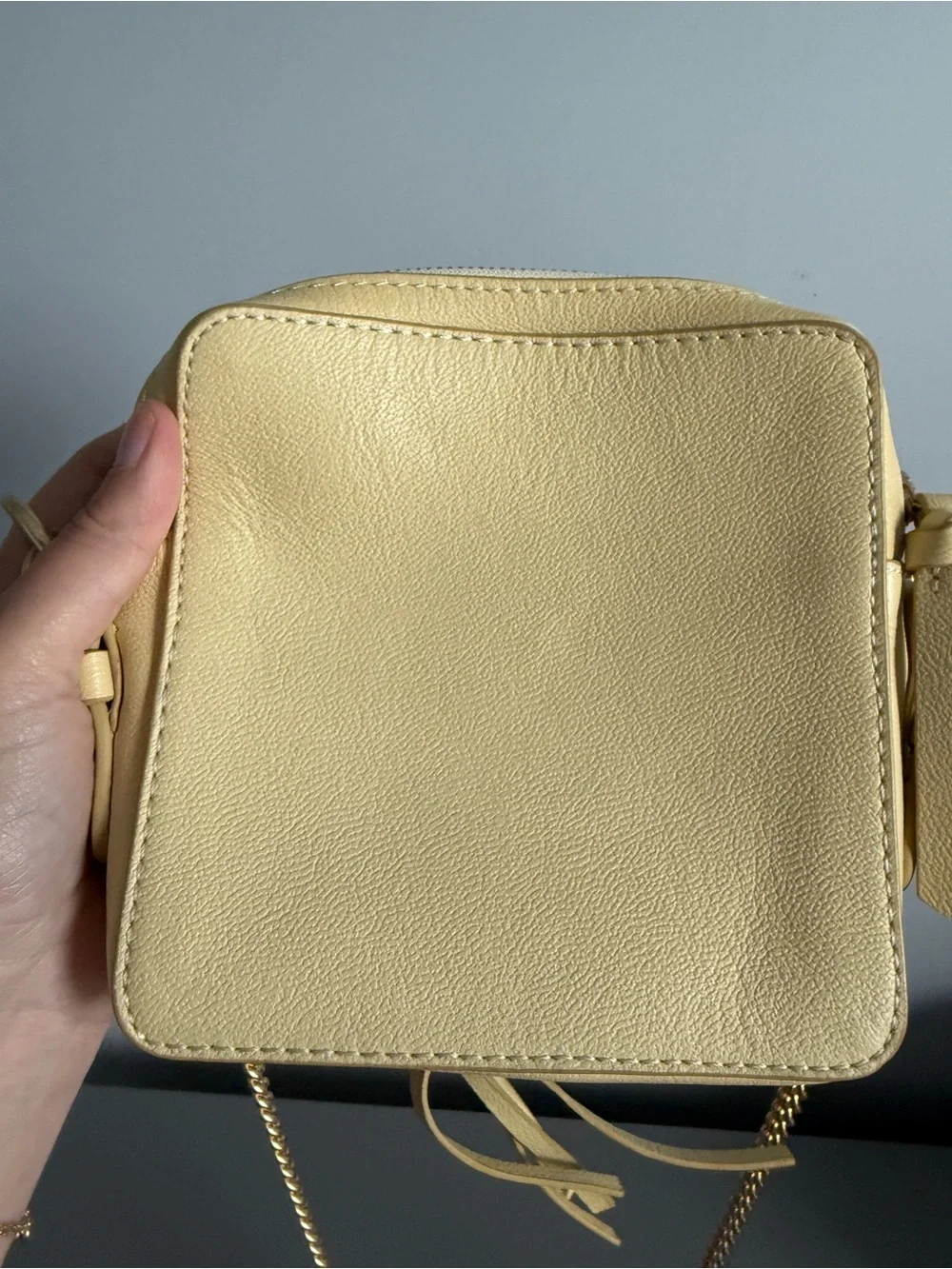 See by Chloé Joan Mini Camera Bag – Pale Yellow/Cream